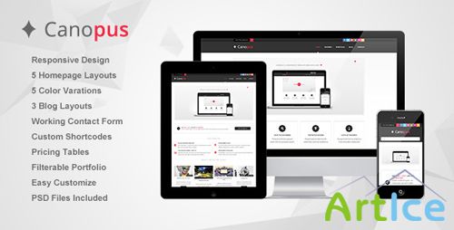 ThemeForest - Canopus - Responsive HTML5 Template (Reupload)