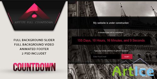 ThemeForest - ARTISTE - Countdown Template