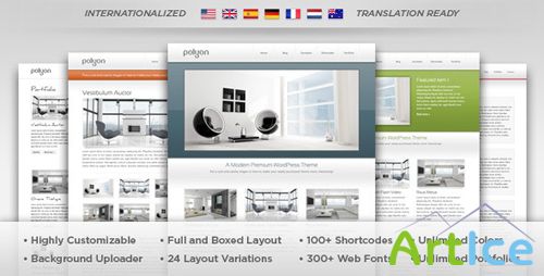 ThemeForest - Polyon v1.2 - Futuristic WordPress Theme