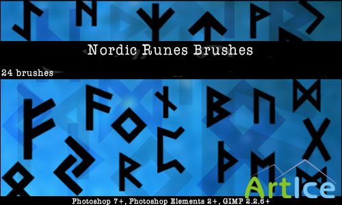 Nordic Runes Photoshop Brushes