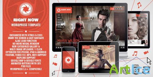 ThemeForest - Right Now WP Full Video, Image with Audio v1.0.3