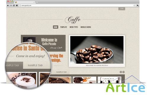 Gavik - GK Coffe v2.11 Food and Restaurant Template For Joomla 2.5