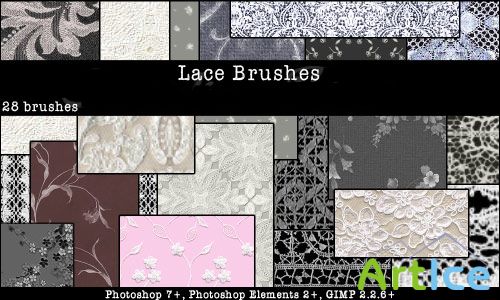 Lace Brushes Set