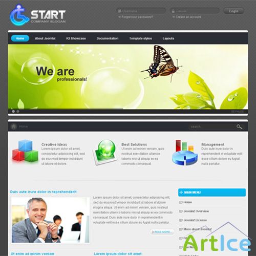 VTem - VT Start v1.2 Template For Joomla 1.5 & 2.5