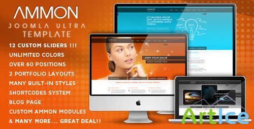 ThemeForest - Ammon Template for Joomla 1.7 - iE (REUPLOAD)