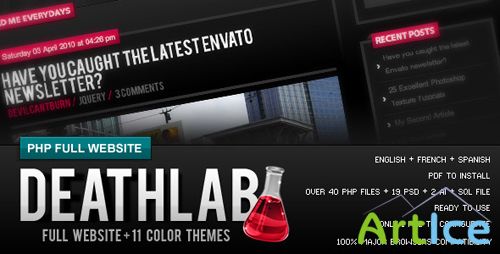 ThemeForest - Death Lab - PHP Full Website - RETAIL