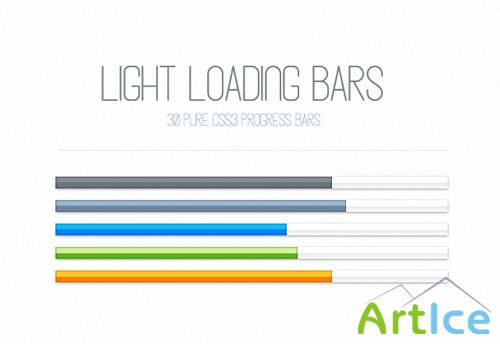 MediaLoot - Light CSS3 Loading Progress Bars