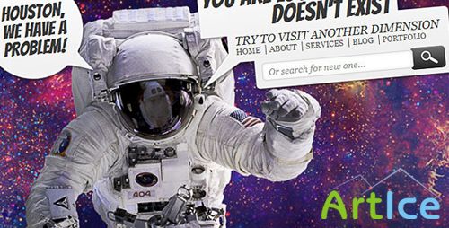 ThemeForest - Lost in Space Error 404 RETAIL