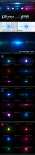 GraphicRiver - 18 Unique Lens Flares - Light Effects Bundle 4-6 - 2426515