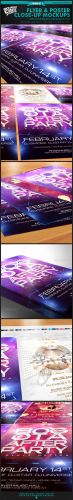 GraphicRiver - Flyer & Poster Close-Up Mockups - Premium Kit 1495825