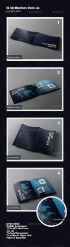 GraphicRiver - Bi-Fold Brochure Mock-Ups 2736134