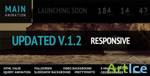 ThemeForest - Main Animated Fullscreen Under Construction Page v1.2