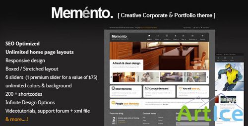 ThemeForest - Memento - A Flexible Corporate WordPress Theme