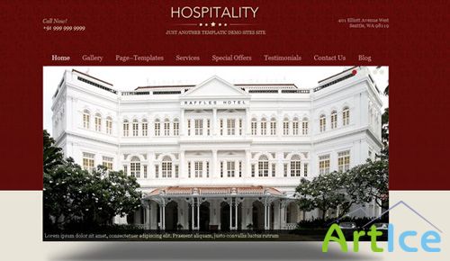 Templatic - Hospitality - Wordpress Theme