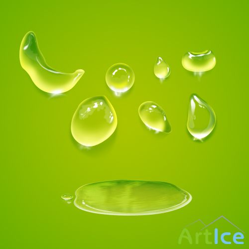 Water Drops Psd