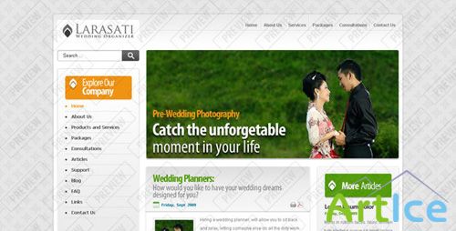 ThemeForest - Larasati Wedding