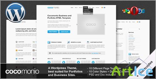 ThemeForest - Cocomonio v1.1 - Business and Portfolio (Wordpress 3.0)