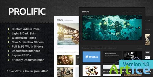 ThemeForest - Prolific v1.3 - Modern WordPress Portfolio Theme