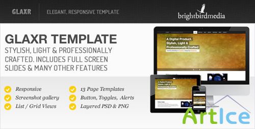 ThemeForest - Glaxr Responsive Template - RIP