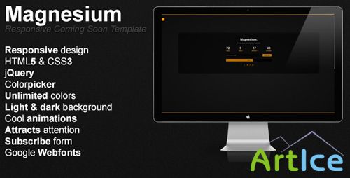 ThemeForest - Magnesium - Responsive Coming Soon Template - RIP