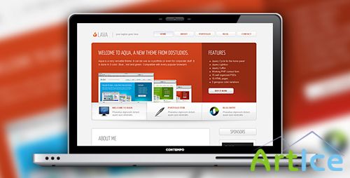 ThemeForest - AQUA - TERRA - LAVA - BLOG - PORTFOLIO HTML