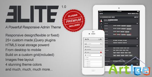 ThemeForest - ELITE - A Powerfull Responsive Admin Theme - RIP