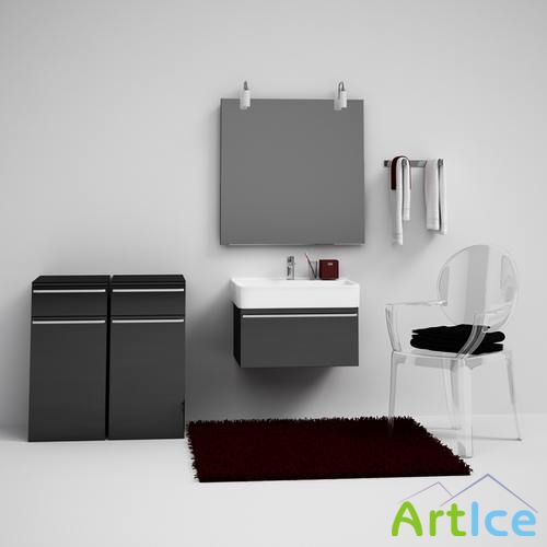 CGAxis Bathroom Set 01 -   