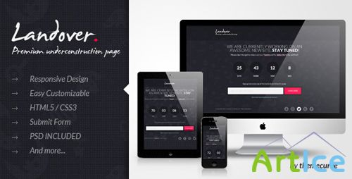 ThemeForest - Landover - Responsive Coming Soon Page - RIP