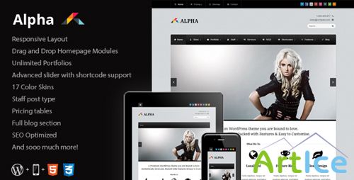 ThemeForest - Alpha v1.3 - Responsive Business WordPress Theme