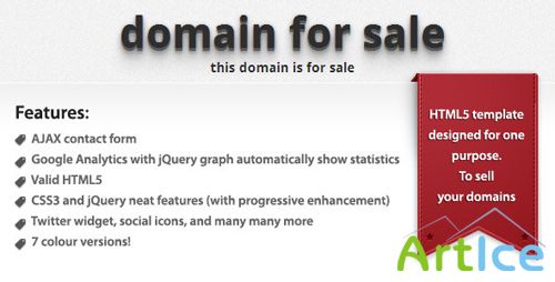 ThemeForest - Domain For Sale v1.1 - HTML5 template