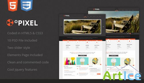 ThemeForest - 0Pixel Unique Template - RIP