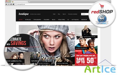 Gavick - Boutique v2.12.1 Gavick Joomla 2.5 Template