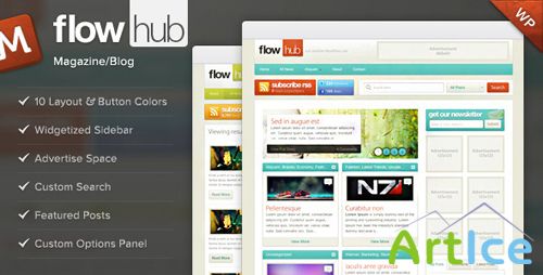 ThemeForest - Flowhub - Magazine WordPress Theme