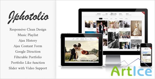 ThemeForest - JPhotolio: Responsive Wedding Photography Template