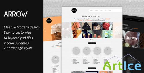 ThemeForest - Arrow: Business Portfolio PSD Template