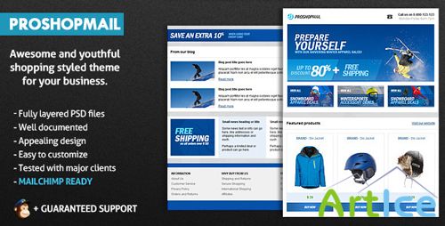 ThemeForest - ProShopMail E-Mail Template - RIP