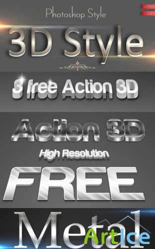 Metal Text Style pack