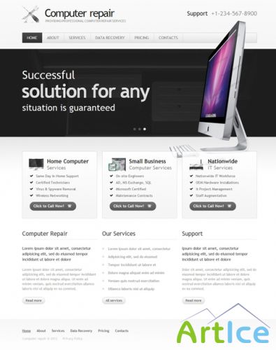 TemplateMonster - Computer Repair HTML Template - TM37451