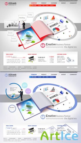 Korea Business PSD Web Templates 7