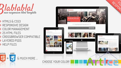 MojoThemes - Blablabla Responsive HTML5 Template - RIP