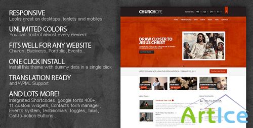 ThemeForest - ChurcHope v1.0.4 - Responsive WordPress Theme