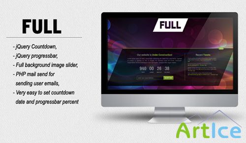 ThemeForest - FULL - Coming Soon HTML/CSS Template - RIP