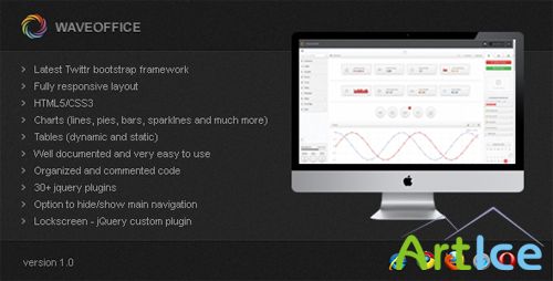 ThemeForest - Waveoffice - Responsive Admin Template - RIP