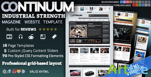 ThemeForest - Continuum - Magazine HTML Theme