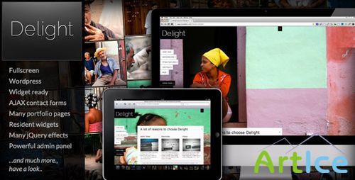 ThemeForest - Delight v3.4.2 - Fullscreen WordPress Portfolio Theme (Update)