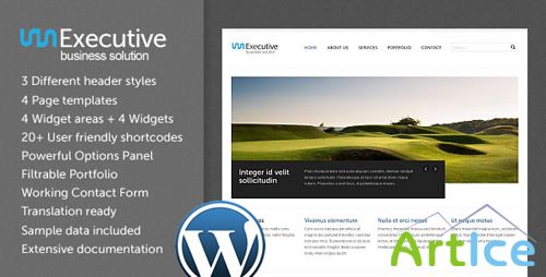 ThemeForest - Executive WP v1.0.1 - Business Solution WordPress Theme