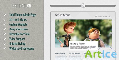 ThemeForest - Set in Stone - Detailed & Modern Wordpress Theme