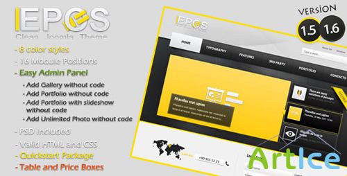 ThemeForest - L-Epos - Clean Joomla 1.5 Theme