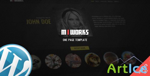 ThemeForest - MIWORKS v1.01 - WordPress One Page Template