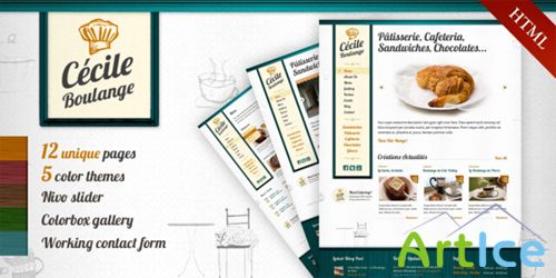 ThemeForest - Cecile Boulange HTML - Bakery, Restaurant, Cafe